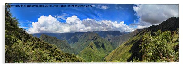 Andean panorama Acrylic by Matthew Bates