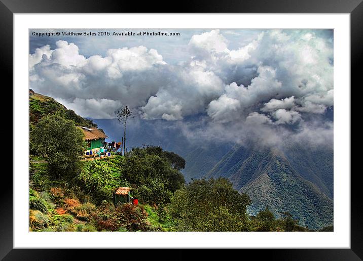 Lonely hut in the hills Framed Mounted Print by Matthew Bates