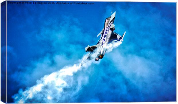  Smoke On, Pull Up Canvas Print by Peter Farrington