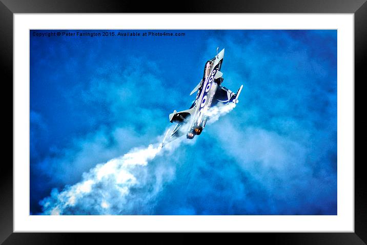  Smoke On, Pull Up Framed Mounted Print by Peter Farrington