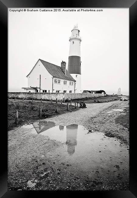  Portland Bill Lighthouse Framed Print by Graham Custance