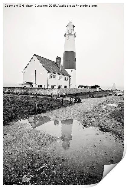  Portland Bill Lighthouse Print by Graham Custance