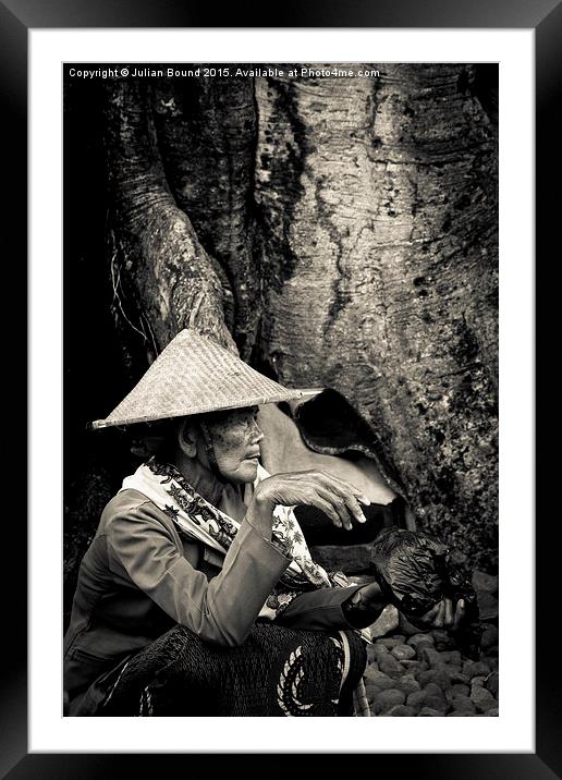  Woman of Yogyakarta, Indonesia Framed Mounted Print by Julian Bound