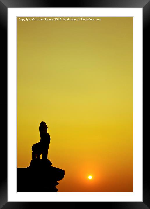 Sunrise at Angkor Wat, Siem Reap, Cambodia Framed Mounted Print by Julian Bound