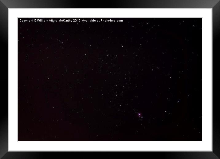 M42 Orion Nebula Framed Mounted Print by William AttardMcCarthy
