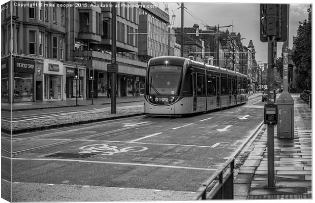  Princess street tram Canvas Print by mike cooper