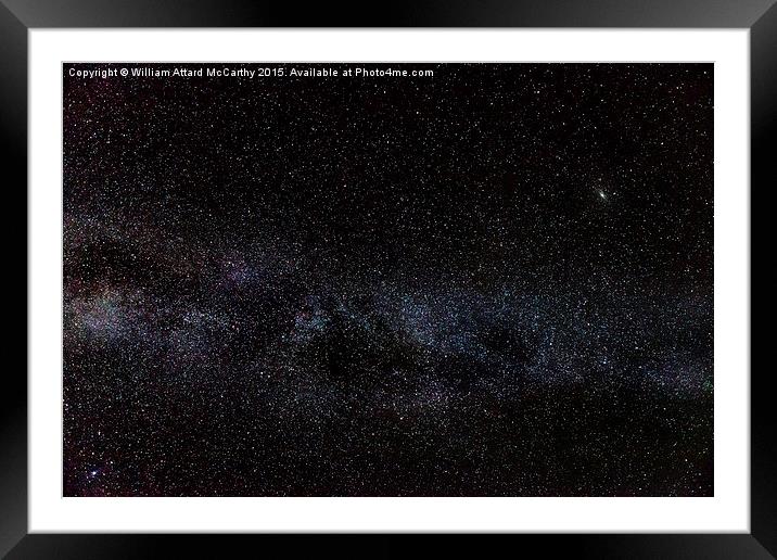 Andromeda Galaxy & Milky Way Framed Mounted Print by William AttardMcCarthy