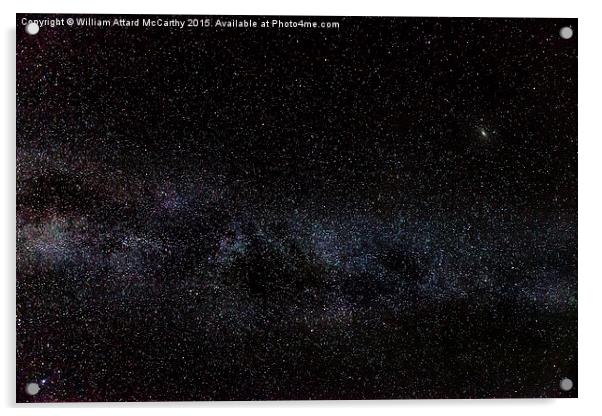 Andromeda Galaxy & Milky Way Acrylic by William AttardMcCarthy