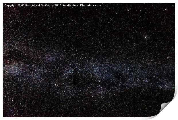 Andromeda Galaxy & Milky Way Print by William AttardMcCarthy