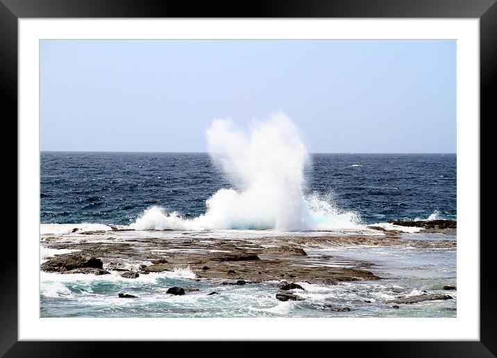 Power of the Sea Framed Mounted Print by Heath Birrer