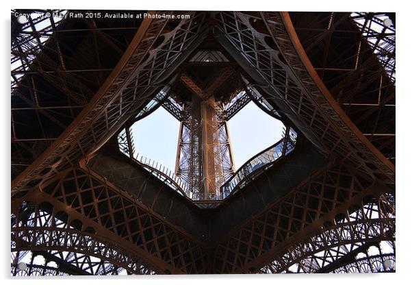  Eiffel Tower Acrylic by Mary Rath