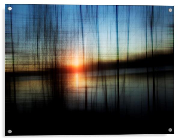  Sunset Blur Acrylic by Florin Birjoveanu