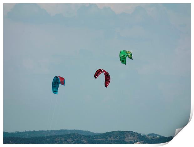  fly a big kite Print by Roy Liberman