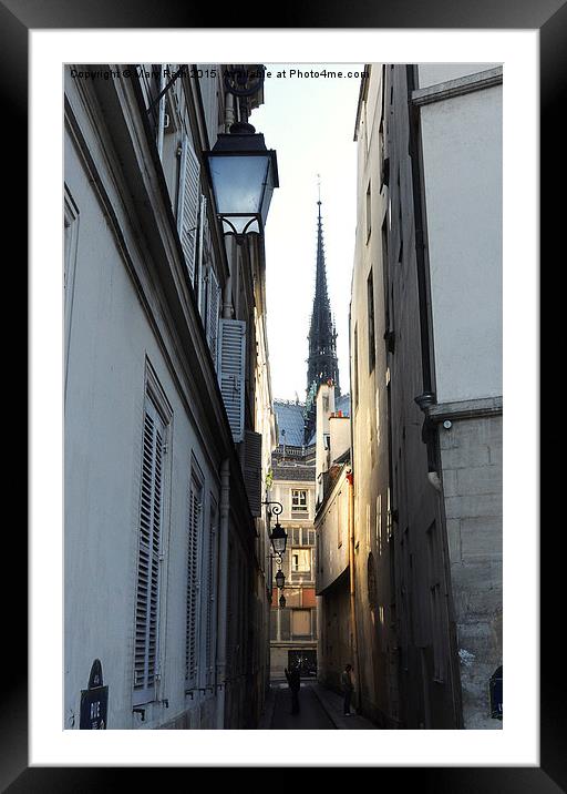  Rue de Chantres Framed Mounted Print by Mary Rath