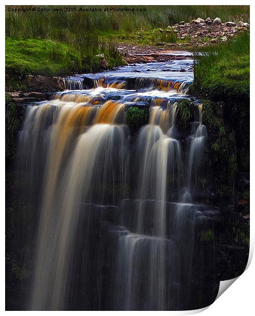  Thundering Waterfall Print by Colin irwin