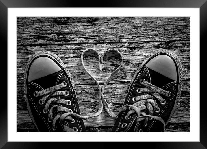  Love Heart Framed Mounted Print by Jason Moss