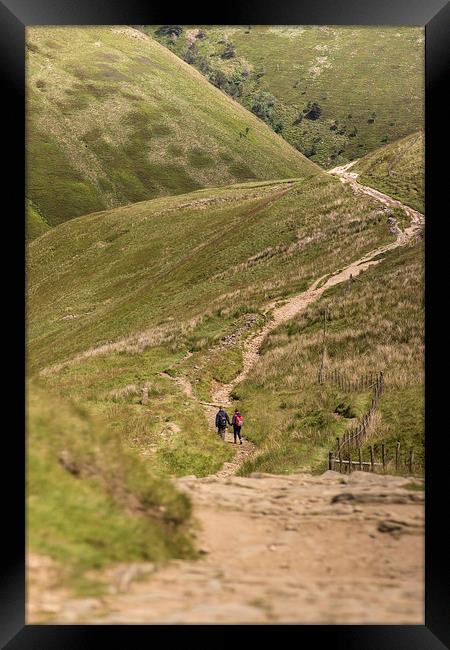 En Route to Edale via Jacobs Ladder Framed Print by Phil Sproson