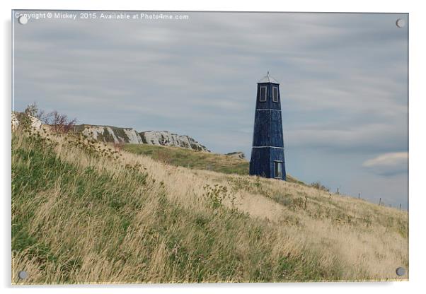 White Cliffs Of Dover Lighthouse Acrylic by rawshutterbug 