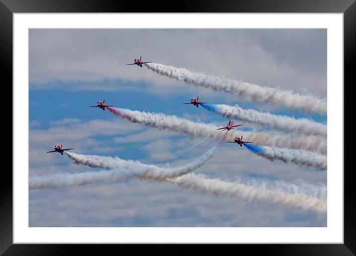  Red Arrows the Goose manouvere Framed Mounted Print by Jennie Franklin