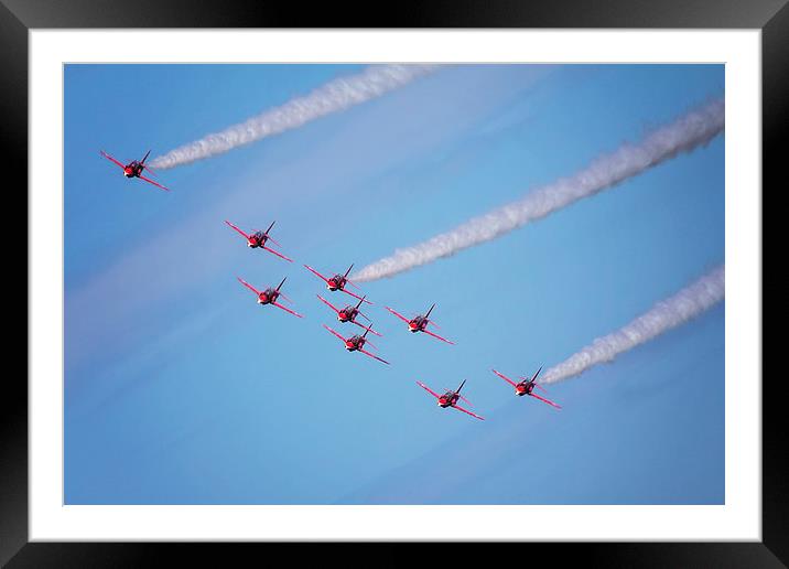  Red Arrows Bournemouth 2015 Framed Mounted Print by Jennie Franklin