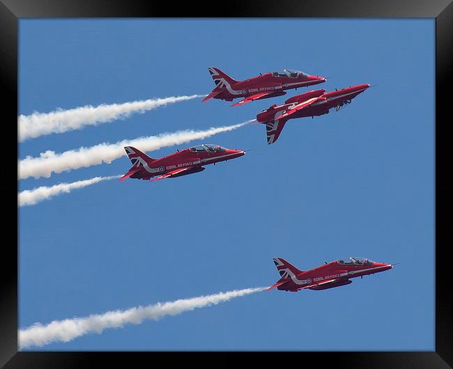  Red Arrows master of the skies Framed Print by Jennie Franklin