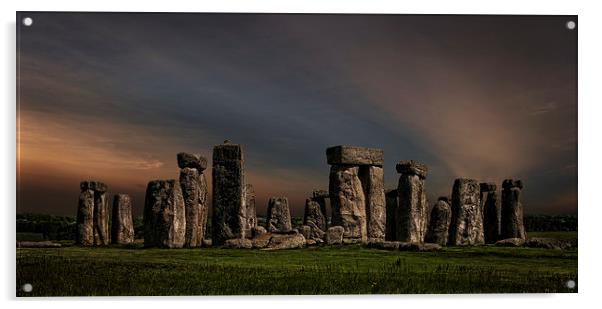  Stonehenge Acrylic by Eddie John