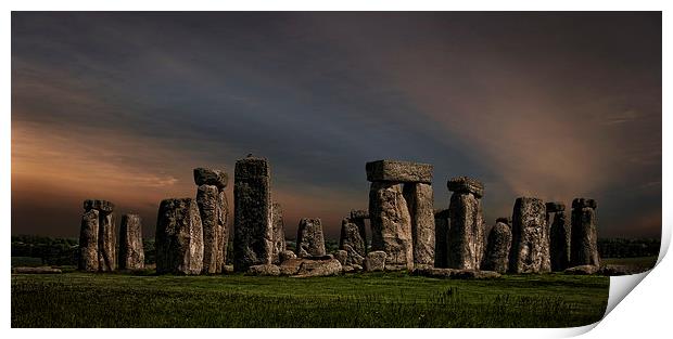  Stonehenge Print by Eddie John