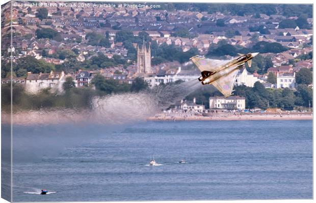 Typhoon Passing Exmouth - Dawlish Air Show 2015 Canvas Print by Steve H Clark