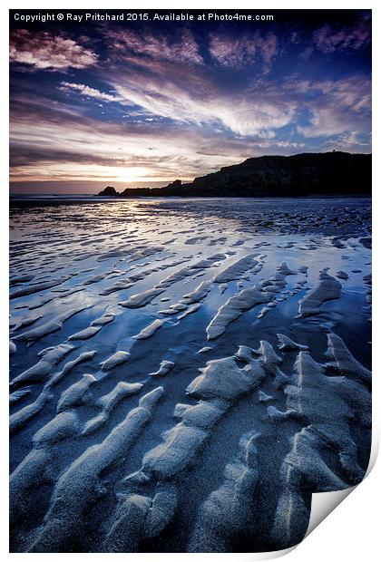  Ripples in the Sand Print by Ray Pritchard
