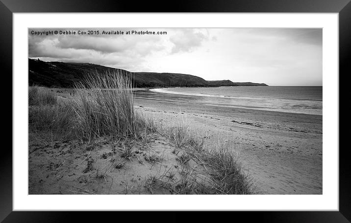  Freshwater East Pembrokeshire Seascape Framed Mounted Print by Debbie Cox