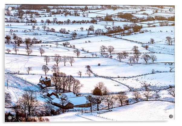  Mam Farm, Hope Valley, Peak District Acrylic by Phil Sproson