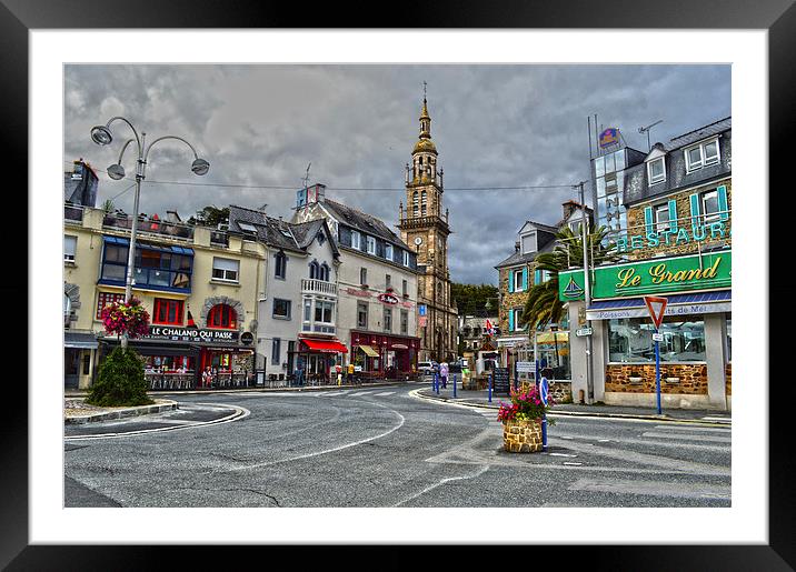  HDR Binic Centre Ville Framed Mounted Print by Ade Robbins