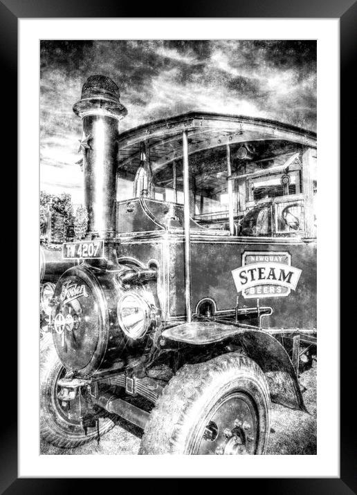 Foden Steam Lorry Vintage Framed Mounted Print by David Pyatt