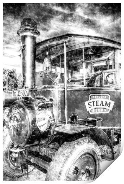 Foden Steam Lorry Vintage Print by David Pyatt