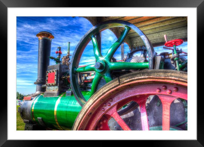 Clayton and Shuttleworth Traction engine Framed Mounted Print by David Pyatt