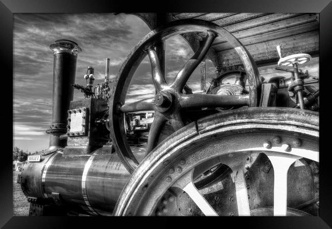 Clayton and Shuttleworth Traction engine Framed Print by David Pyatt