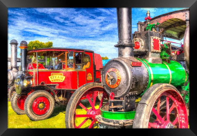 Traction Engine and Steam Lorry Art Framed Print by David Pyatt