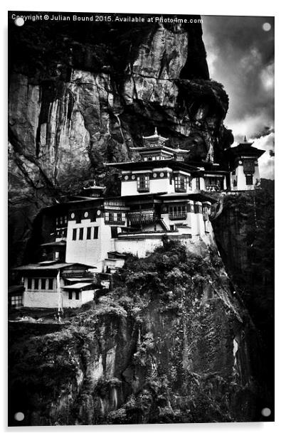   The Taktsang 'Tigers Nest' Monastery, Bhutan Acrylic by Julian Bound