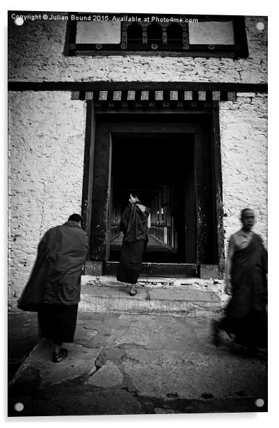  Punakha Fortress Monastery, Bhutan Acrylic by Julian Bound
