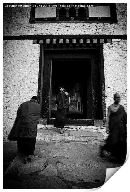  Punakha Fortress Monastery, Bhutan Print by Julian Bound