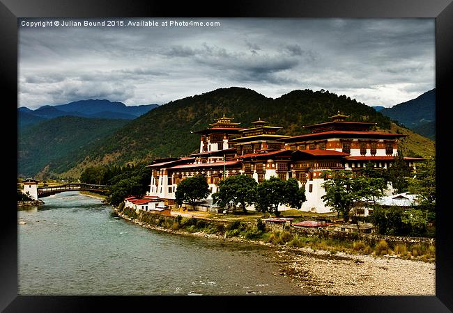   Punakha Fortress Monastery, Bhutan Framed Print by Julian Bound