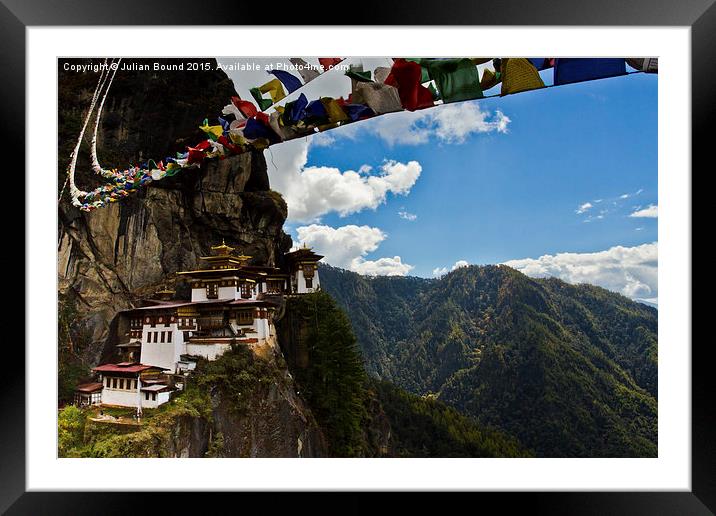 Taktsang 'Tigers Nest' Monastery, Bhutan Framed Mounted Print by Julian Bound