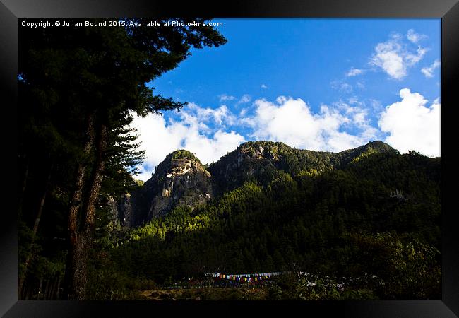  Taktsang 'Tigers Nest' Monastery, Bhutan Framed Print by Julian Bound