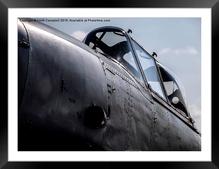  DHC-1 Chipmunk G-AOTY Framed Mounted Print by Keith Campbell