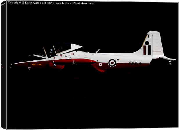  BAC Jet Provost XW324 Canvas Print by Keith Campbell