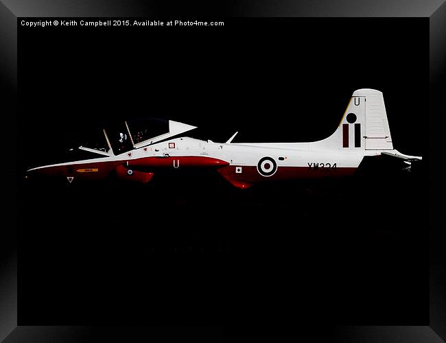  BAC Jet Provost XW324 Framed Print by Keith Campbell