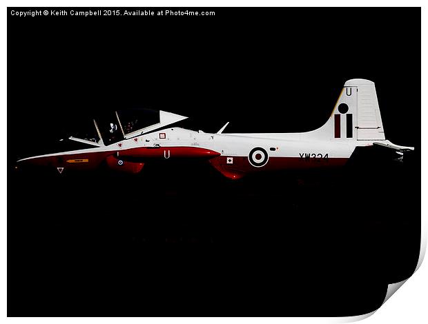  BAC Jet Provost XW324 Print by Keith Campbell