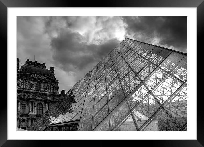  Musee Du Louvre, Paris Framed Mounted Print by Gavin Liddle