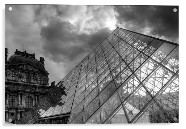  Musee Du Louvre, Paris Acrylic by Gavin Liddle