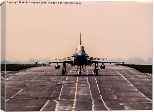  Typhoons at Dawn Canvas Print by Keith Campbell